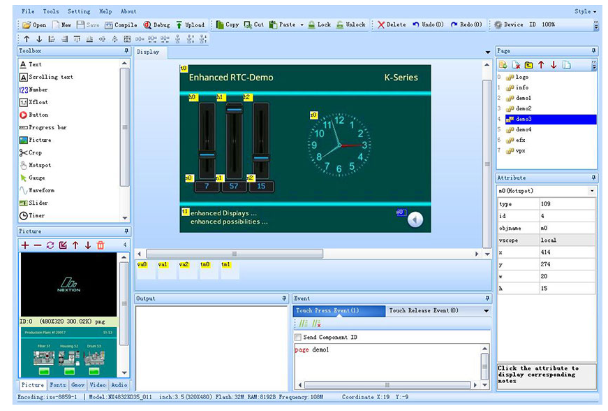 NEXTION Enhanced 7.0 Inch HMI (NX8048K070)