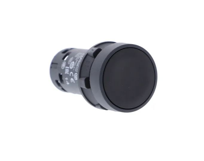 SCHNEIDER ELECTRIC Black Spring Return Push Button with Normally Open Contact