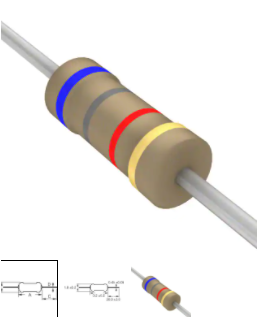 DIGI-KEY 82K OHM ±5% 0.25W, 1/4W Through Hole Resistor (Pack of 10)