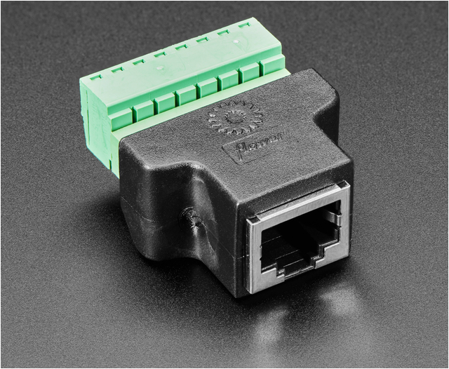 ADAFRUIT RJ-45 Terminal Block to Ethernet Socket Adapter