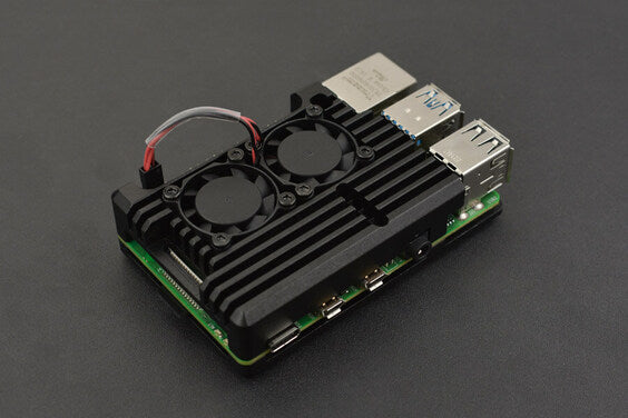 DFROBOT Metal Case for Raspberry Pi 4B (Dual fans)