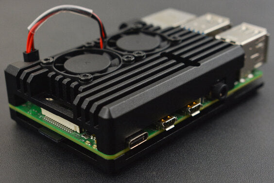 DFROBOT Metal Case for Raspberry Pi 4B (Dual fans)