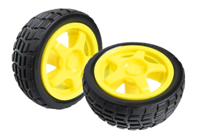 Robot Smart Car Wheel Tyre (Higher friction) (Set of 4)