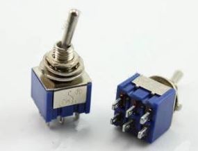 MTS-203 SPDT ON-OFF-ON 6A 125VAC Toggle Switches