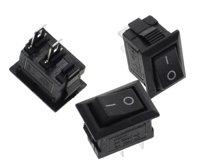 KCD11 AC 250V 3A 2 Pin ON/OFF I/O SPST Switch