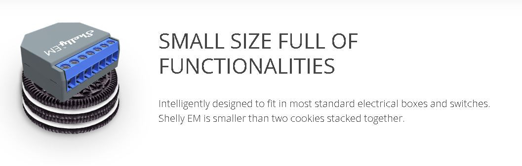 SHELLY EM + 1 x 50A Clamp