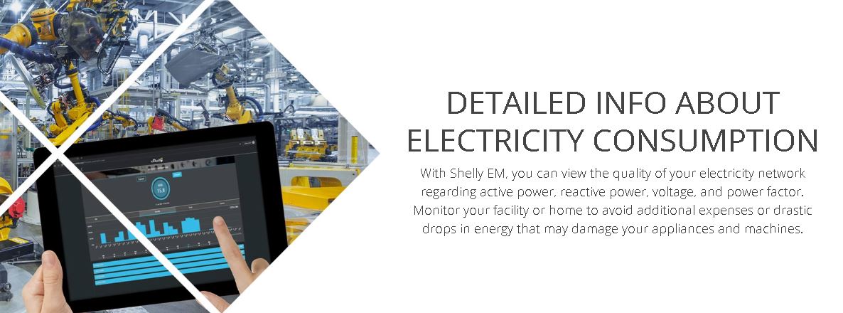 SHELLY EM + 1 x 50A Clamp