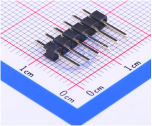 LCSC Straight Square Pins 2.5mm 6mm -25℃~+105℃ 1 3mm 6 2.54mm Black Brass 1x6P Plugin,P=2.54mm Pin Headers ROHS