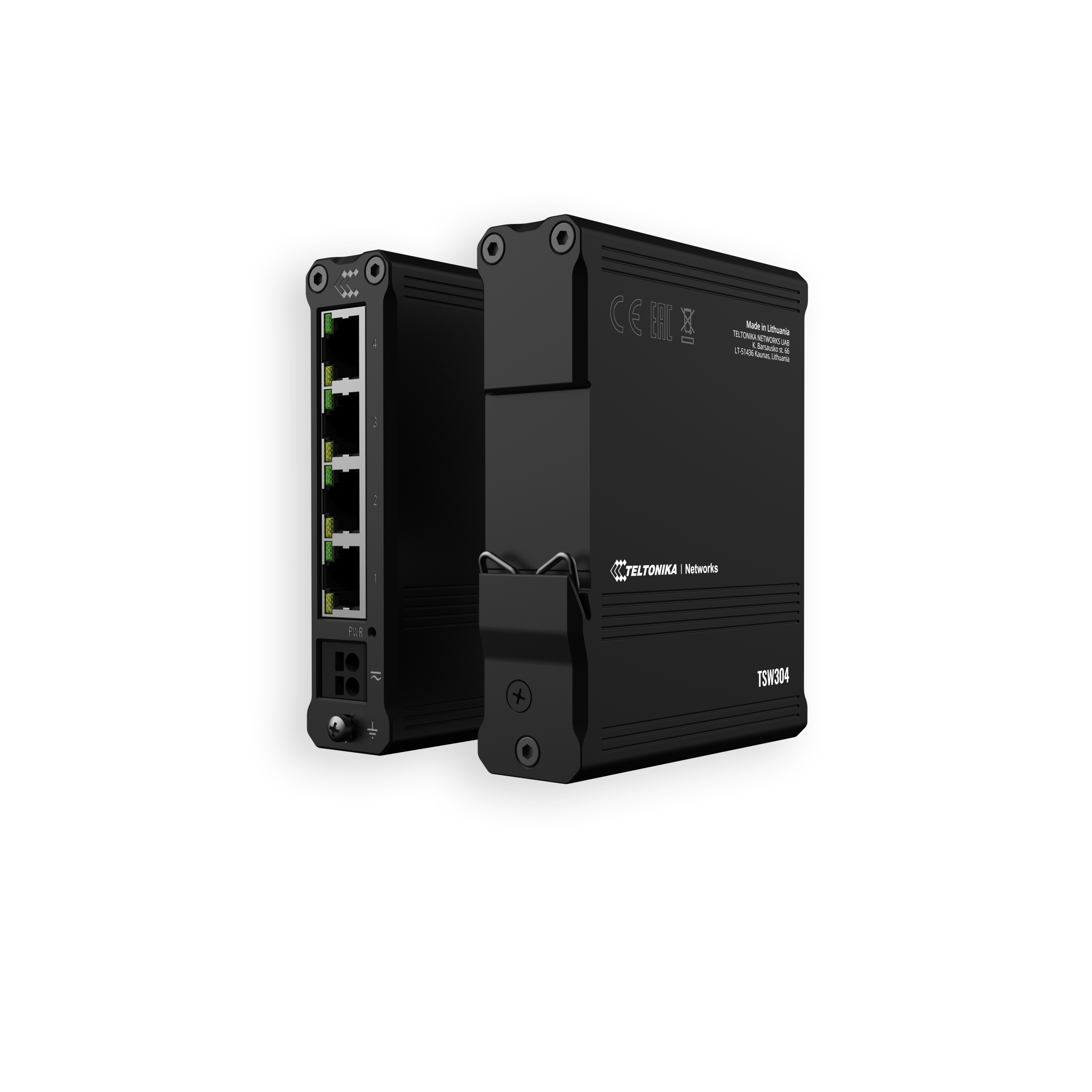 TELTONIKA TSW304 4 port 10/100/1000 DIN Rail Switch