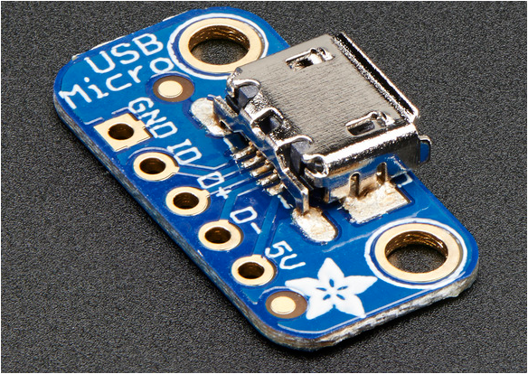 ADAFRUIT USB Micro-B Breakout Board