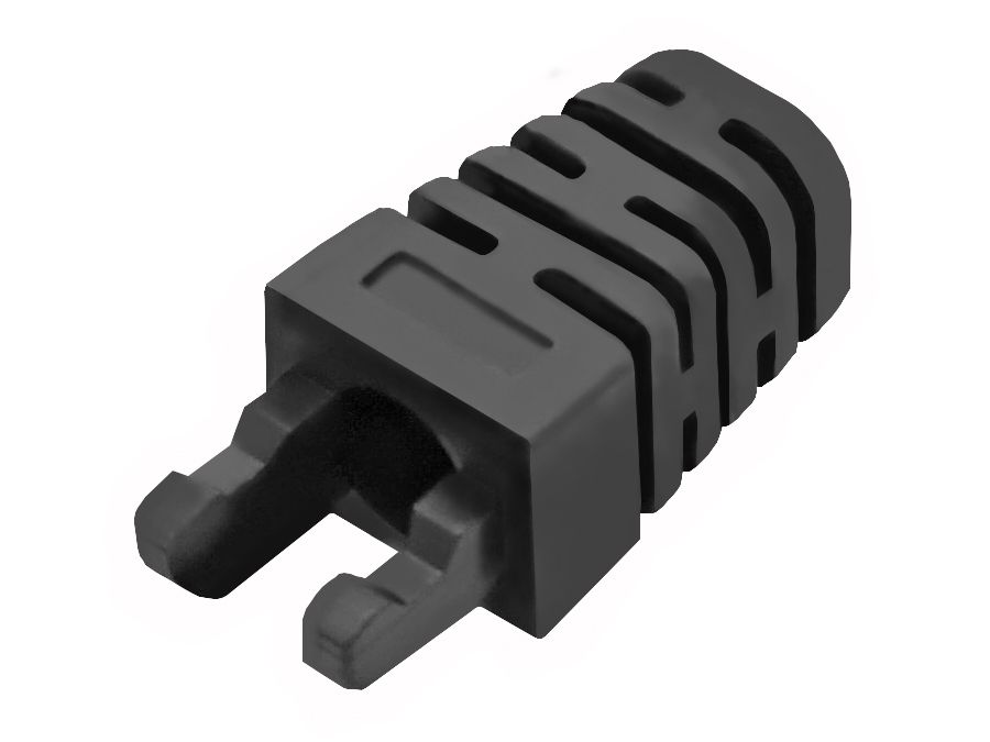 LINKBASIC RJ45 Black Crimp Boot (Pack of 10)