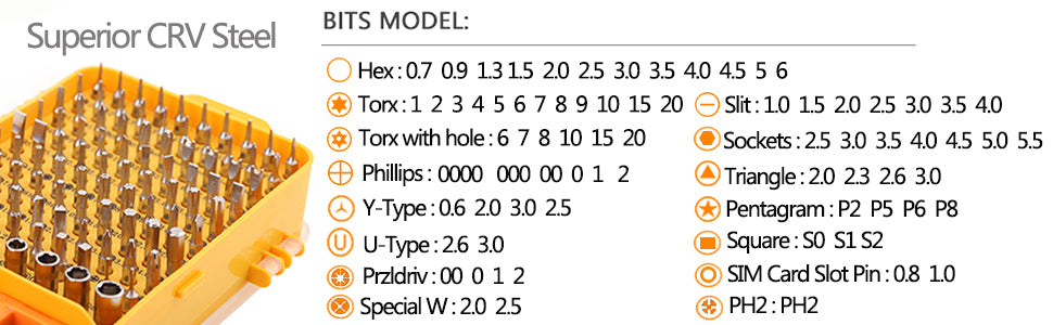 110-in-1 Precision Screwdriver and Multifunction Tool Kit (Magnetic)