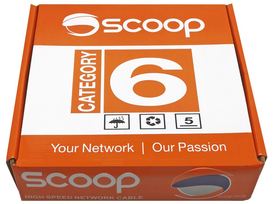 Cat6 CCA Grey UTP Cable (100m Box)