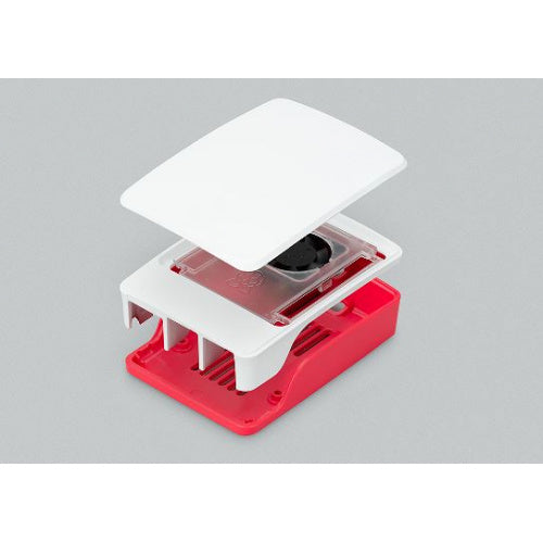 Raspberry Pi 5 Official red/white case with fan and heatsink