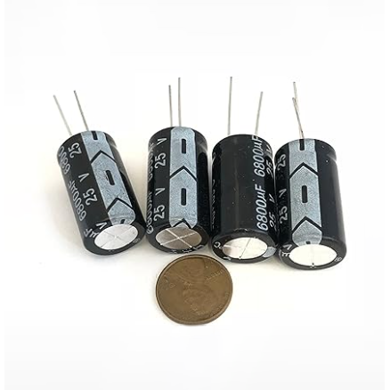 Electrolytic Capacitor Aluminum Radial C34 6800UF 25V 16X30mm 4 Pieces