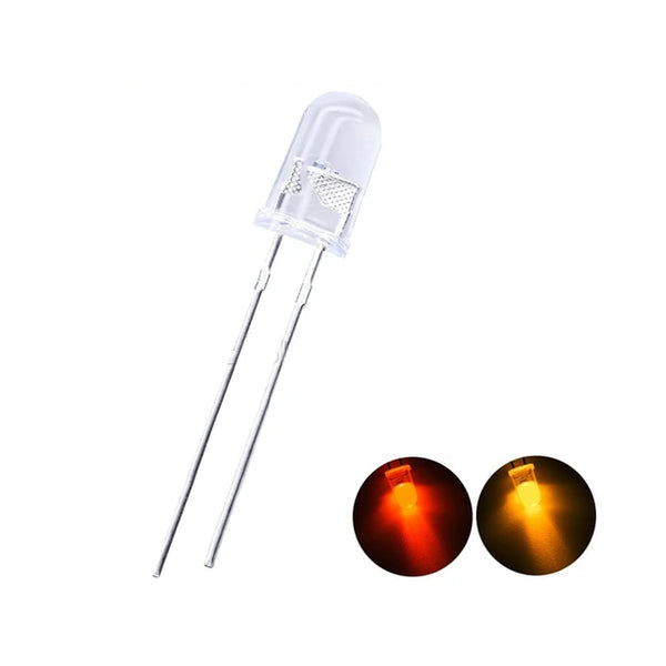 Candle LED Light, Flicker Red Yellow (5mm) (Pack of 10)