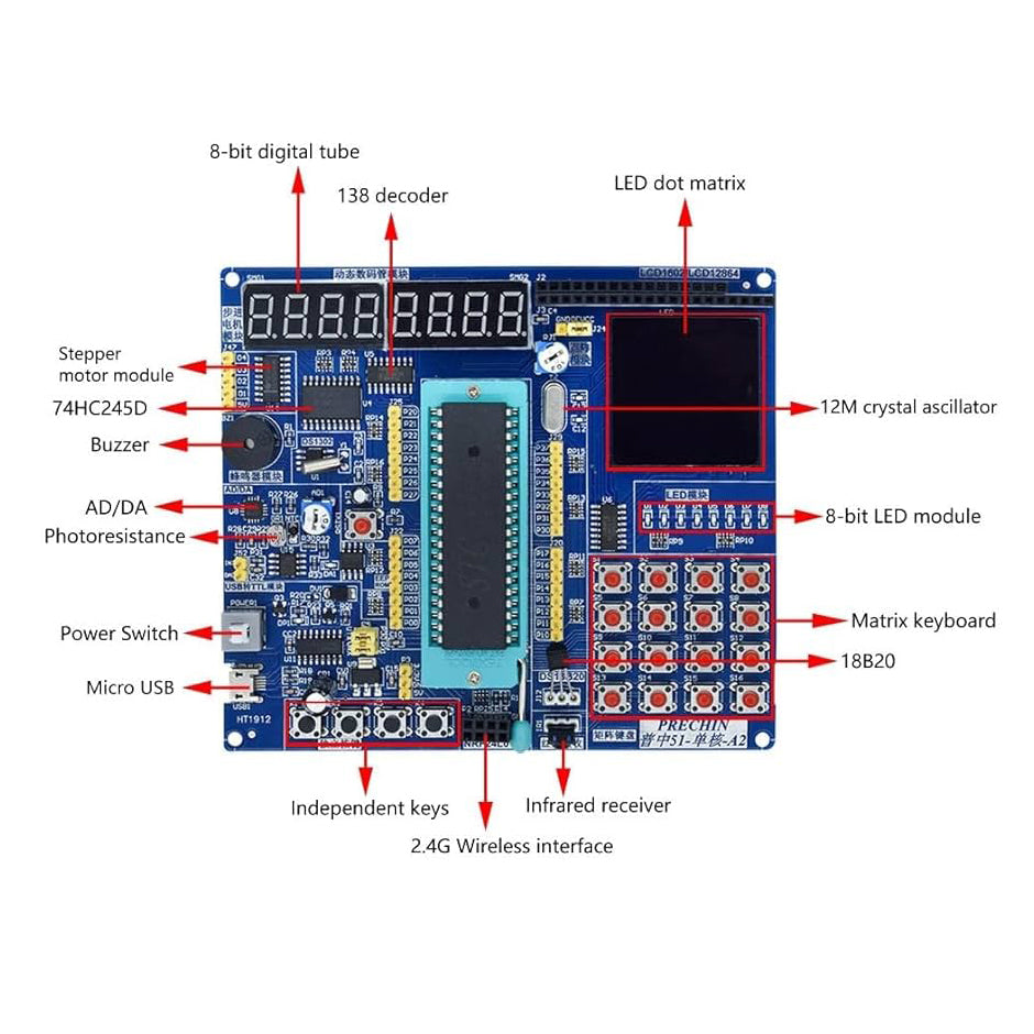 At51 Microcontroller 51 Microcontroller Development Board