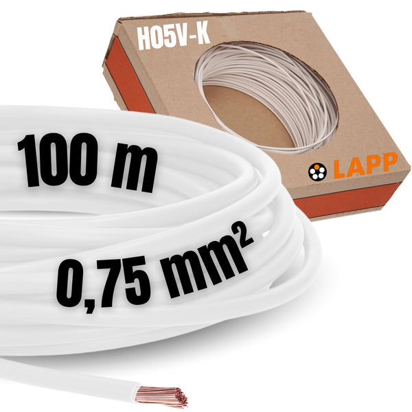 H05-K 1x0.75mm2 White 1m