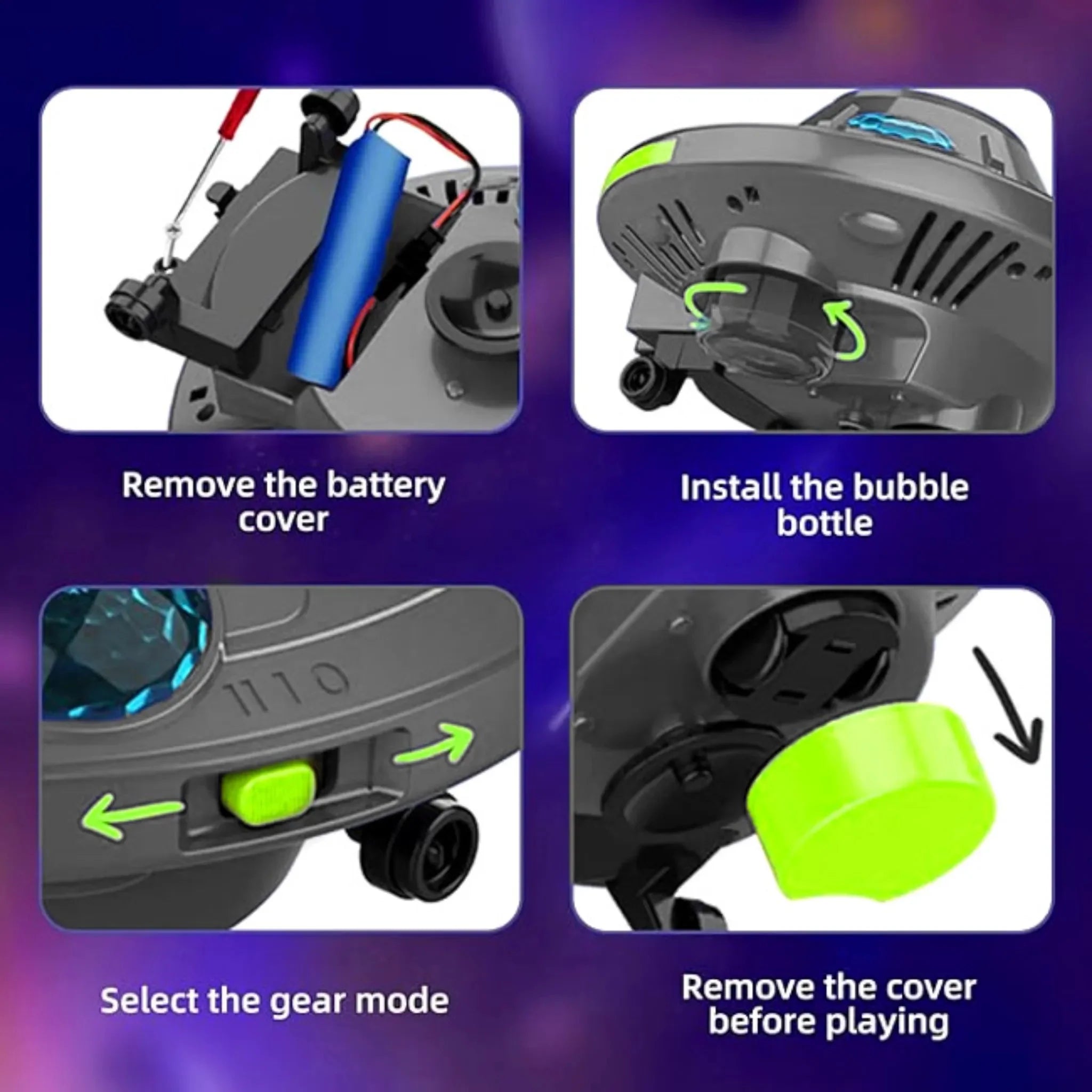 BUBBLEGUM Bubble Machine (Grey)