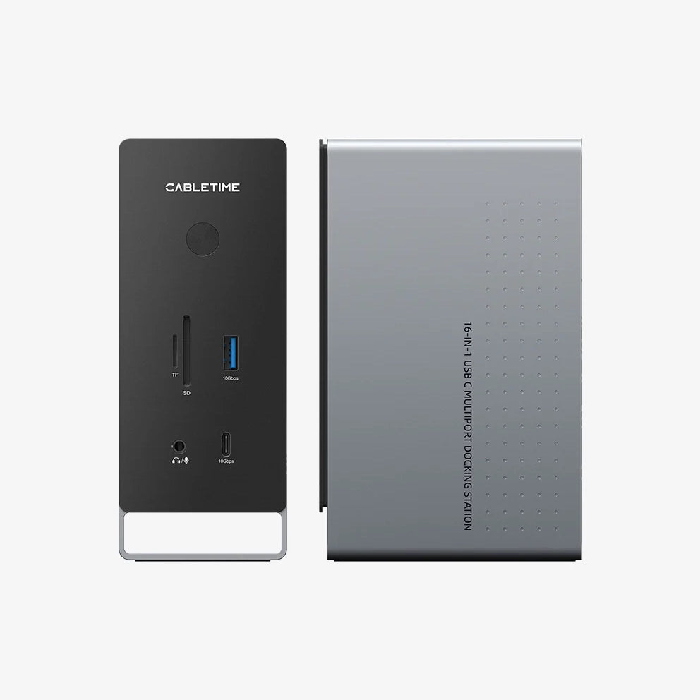 CABLETIME 16-IN-1 4K USB C Multiport Docking Station