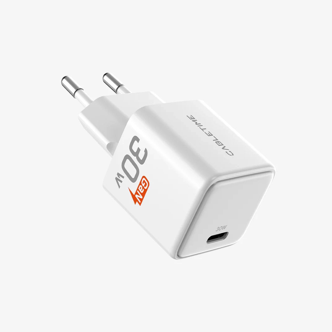 CABLETIME 30W USB-C GaN Wall Charger PD 3.0