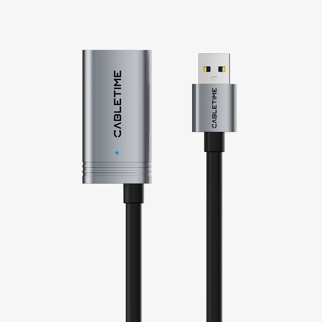 CABLETIME USB 3.0 Active Extension Cable Male to Female (10m)