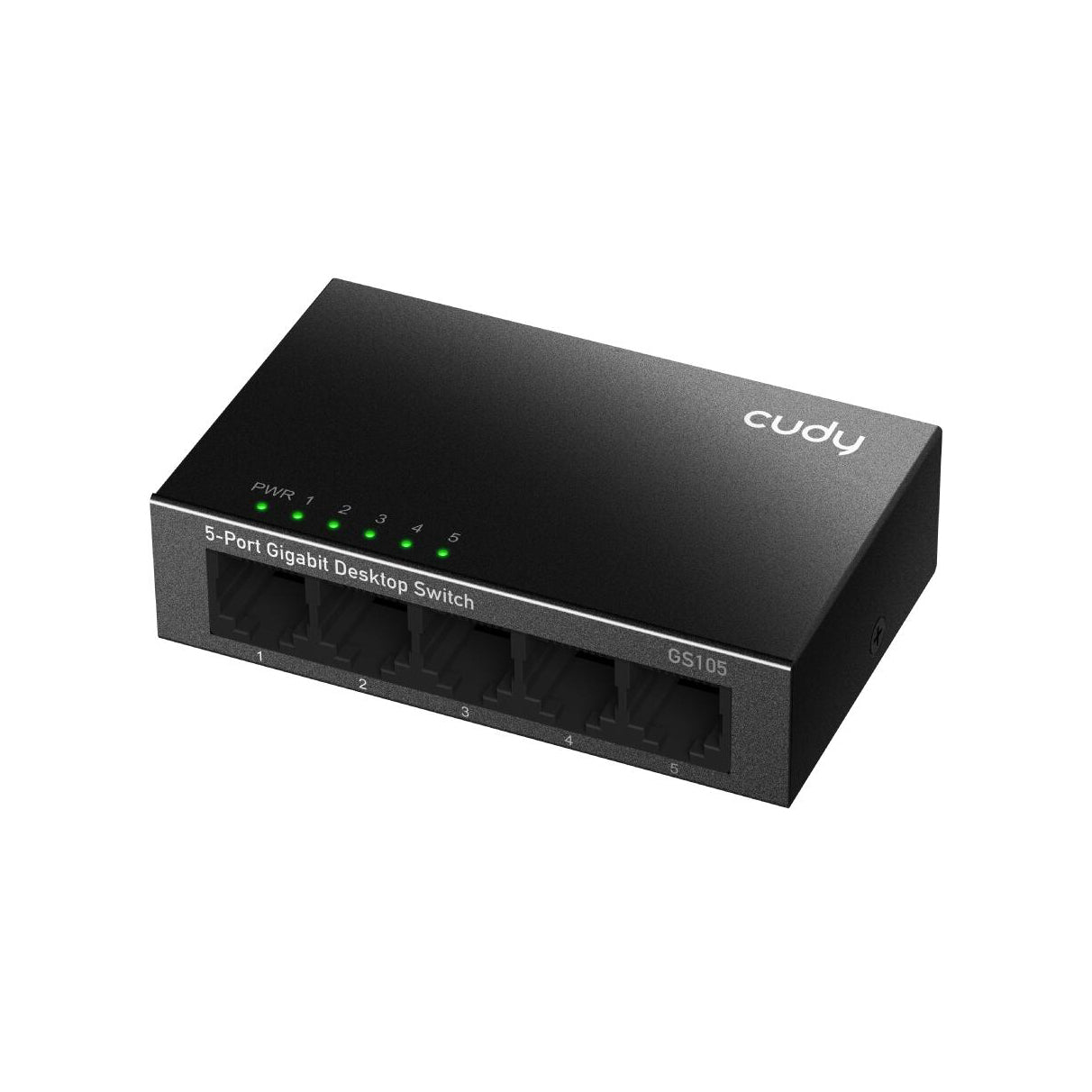 CUDY 5 Port Metal Gigabit Desktop Switch