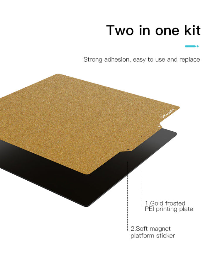 CREALITY Ender-5 Plus PEI Printing Plate Frosted Surface (377*370*2mm)