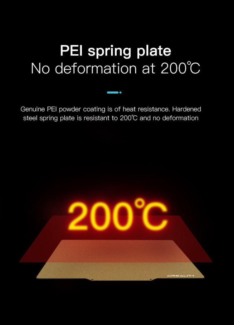 CREALITY Ender-5 Plus PEI Printing Plate Frosted Surface (377*370*2mm)