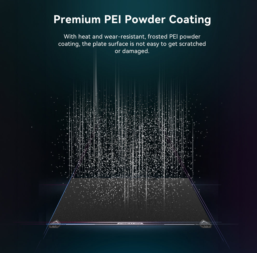 CREALITY K2 PLUS PEI Frosted Platform Board 350×350 Spring Steel