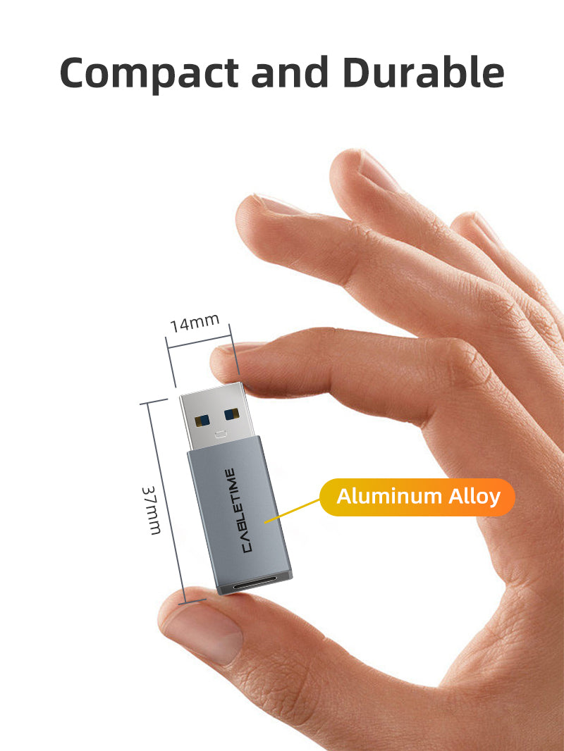 CABLETIME USB-A To USB-C Adapter
