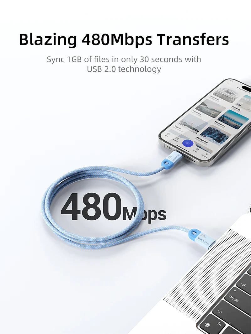 CABLETIME USB C PD100W Cable 2m