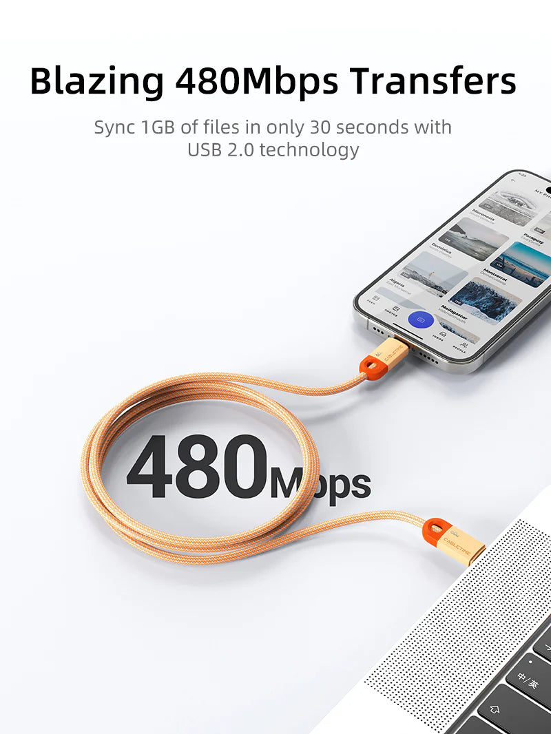 CABLETIME USB C PD60W Cable 2m