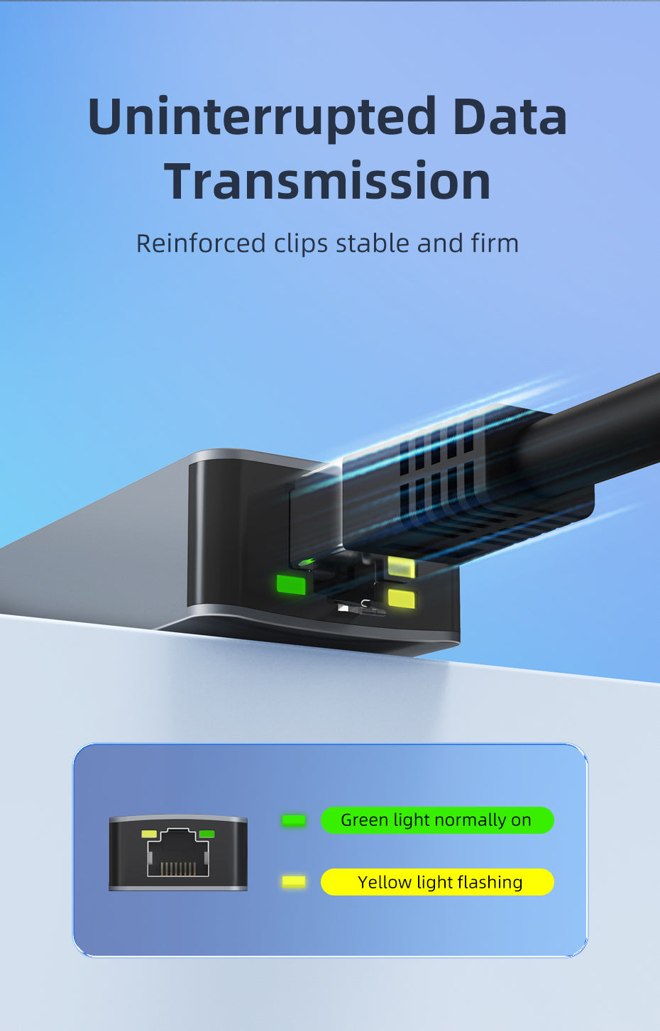 CABLETIME USB C 3.0 to RJ45 2.5Gbps Adapter