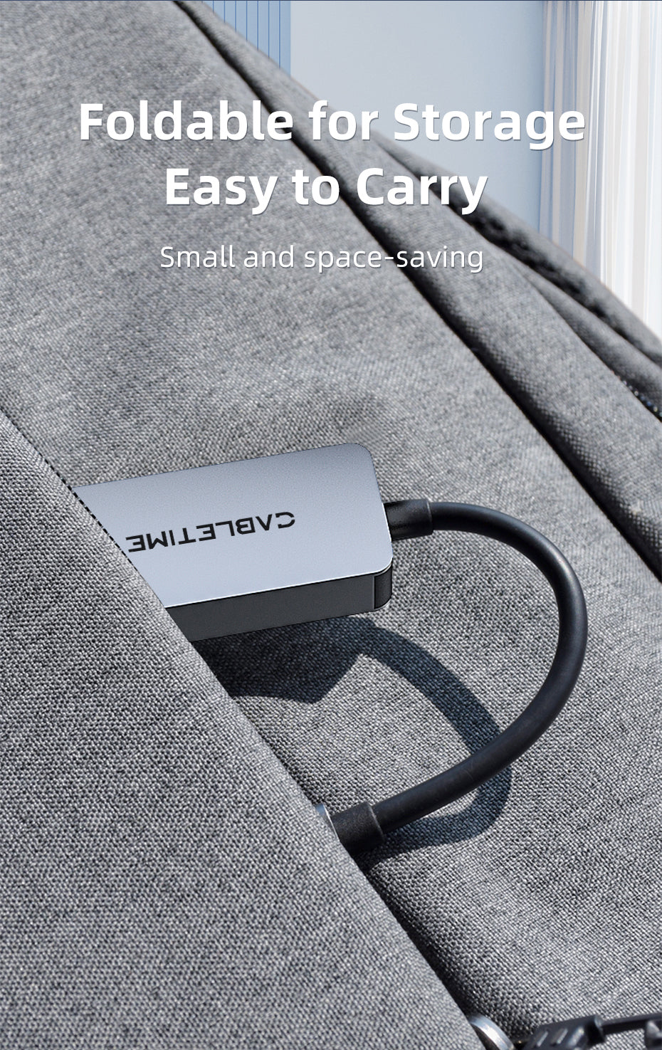CABLETIME USB C 3.0 to RJ45 2.5Gbps Adapter