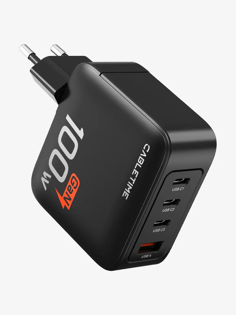 CABLETIME 100W 4 Port USB GaN Wall Charger