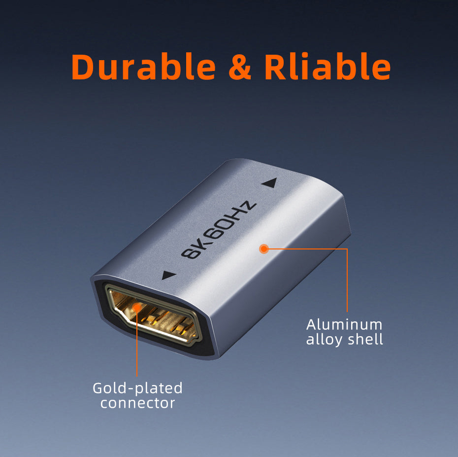 CABLETIME 8K HDMI 2.1 Coupler Female To Female Extender Adapter