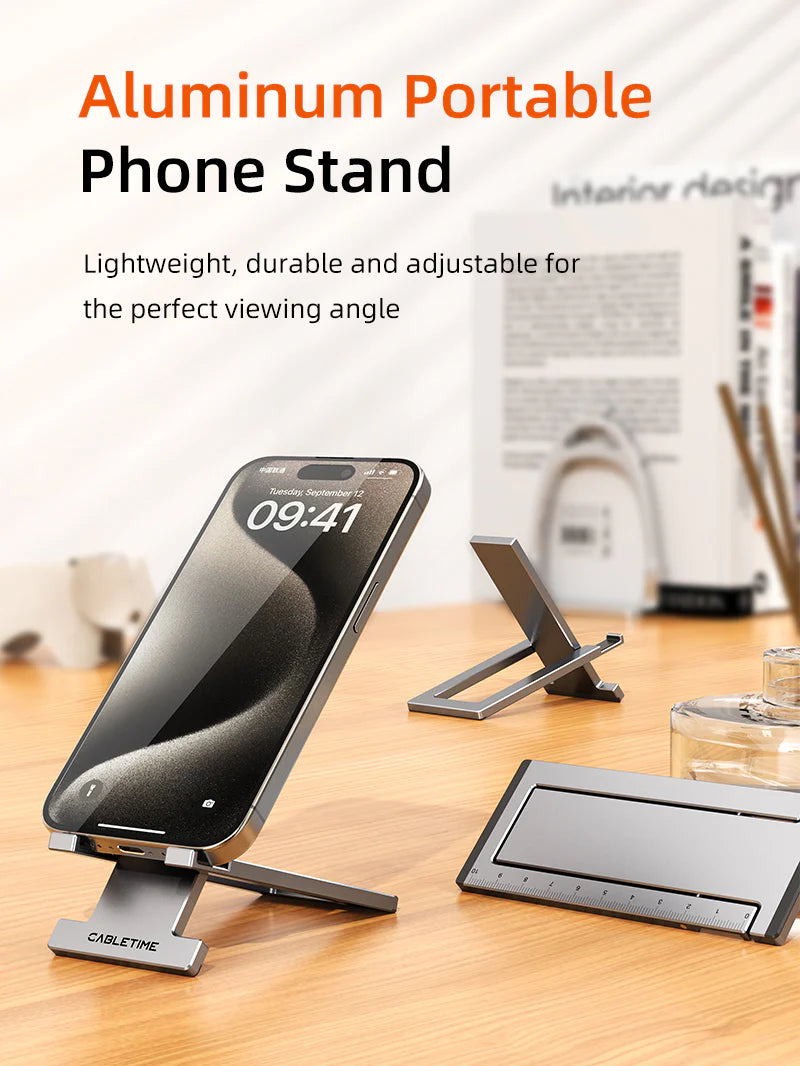 CABLETIME Foldable Aluminum Phone Holder