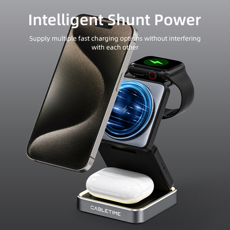 CABLETIME 3-IN-1 Wireless Charger