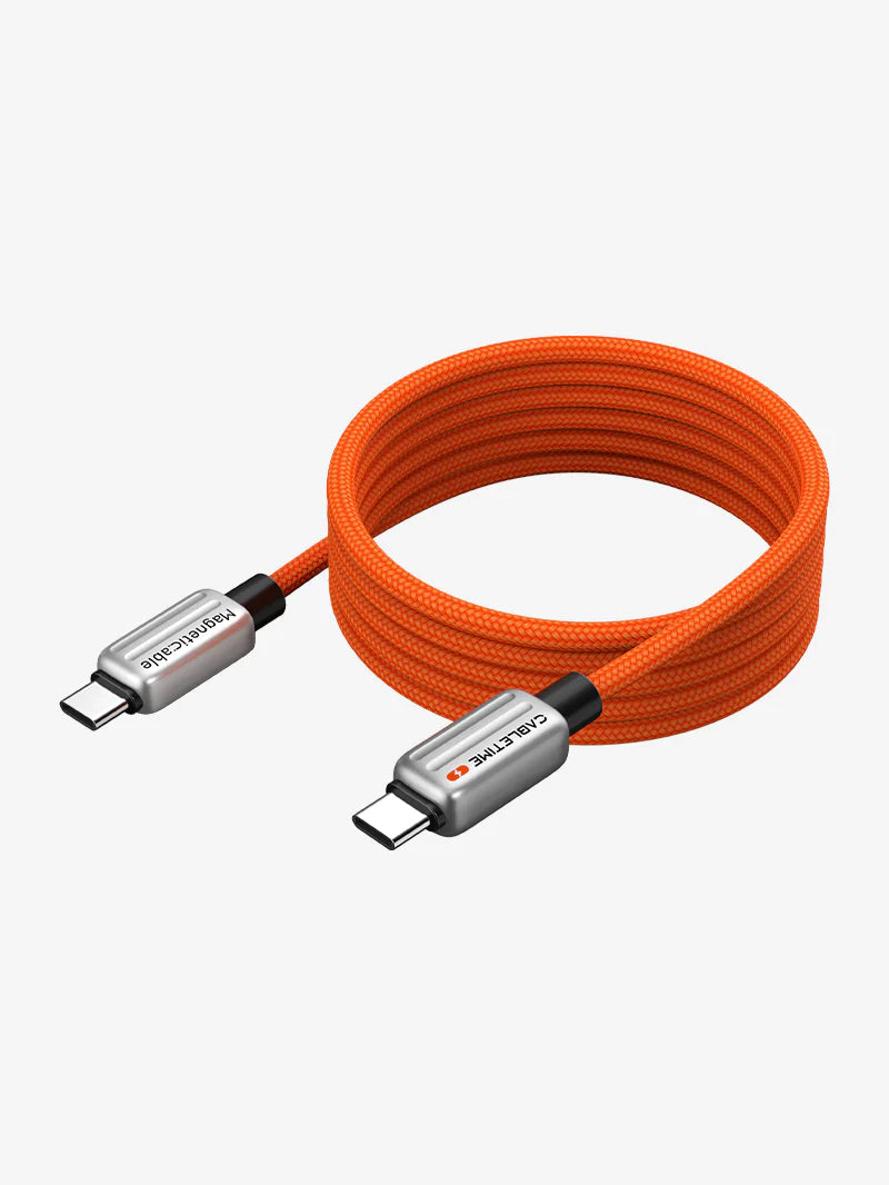 CABLETIME Magnetic PD240W USB-C Cable (1m) (Orange)