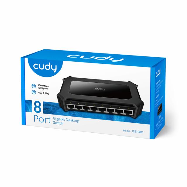 CUDY 8 Port Gigabit Desktop Switch CD-GS108D
