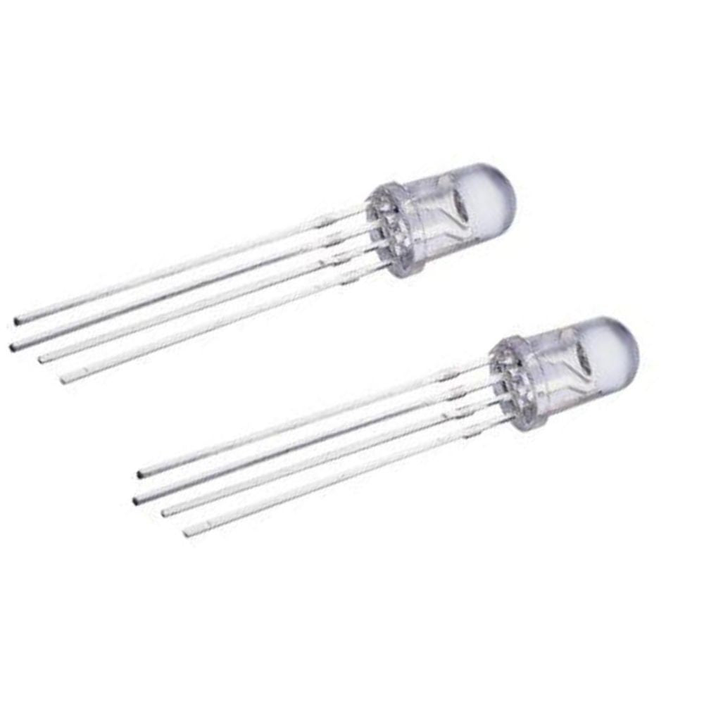 LED RGB Common Cathode 4-Pin F5 5mm Diode (2 per pack)