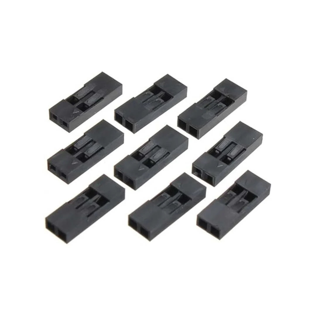 2P Dupont Housing Female Pin Connector 2.54mm - (Pack of 10)