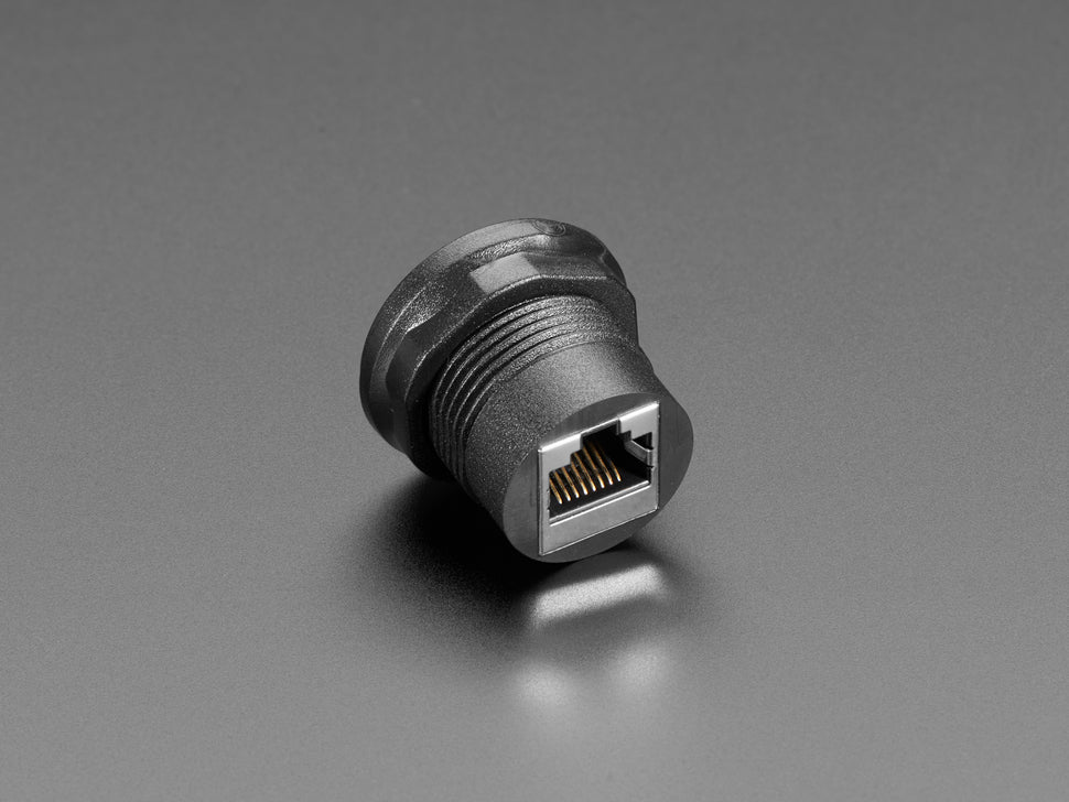 ADAFRUIT RJ-45 Ethernet Round Panel Mount Adapter Plug