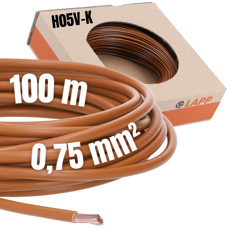 H05-K 1x0.75mm2 Brown 1m