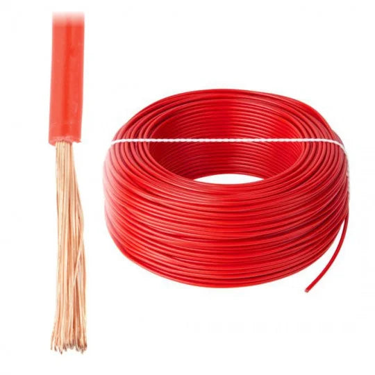 HELUKABEL Red Panel Wire H05V-K 1x0.75mm2 1m