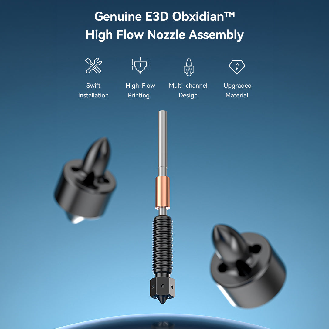 CREALITY Genuine E3D Obxidian™ High Flow Nozzle Assembly 0.6mm-K1 Series