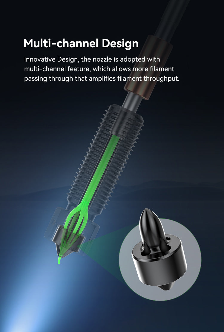 CREALITY Genuine E3D Obxidian™ High Flow Nozzle Assembly 0.6mm-K1 Series