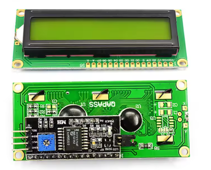 1602 LCD Module Yellow Green Screen with I2C 16x2 Character LCD Display PCF8574T PCF8574 IIC I2C