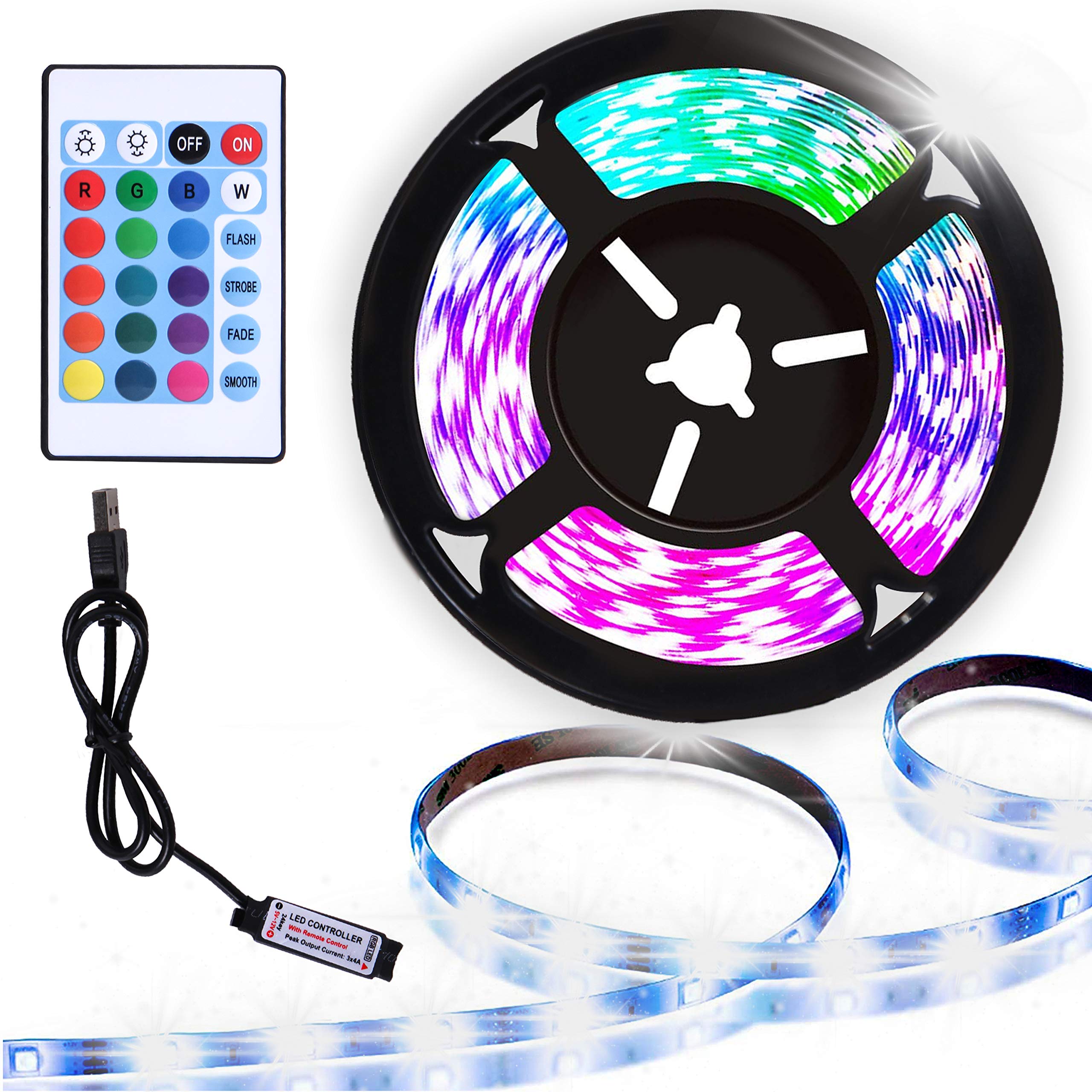 16.4Ft Smd5050 Led Strip Light Rgb (5m)